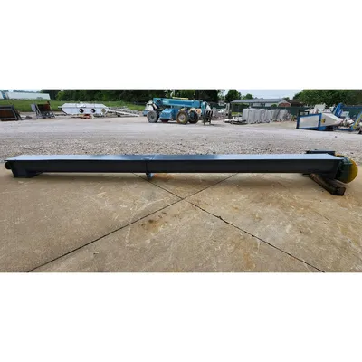 Used 8" dia X 17' U-trough Industrial Screw Auger Conveyor