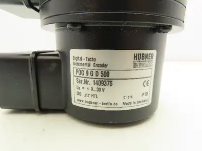 Hubner POG 9 G D 500 Digital Tacho Incremental Encoder 500 HTL