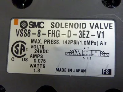USED SMC VSS8-8-FHG-D-3EZ-V1