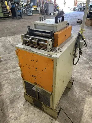 10" x .130" DURANT JACO MODEL #VS-MD-10 POWERED COIL STRAIGHTENER: STOCK #23069