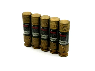 NEW LOT OF 5 FUSETRON FRN-R-61/4 FUSES FRNR614