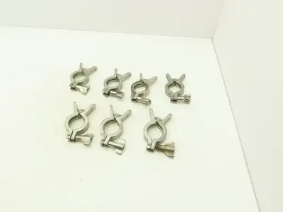 Dixon/SCC 13MHHM-Q100150 Squeeze Clamp Sanitary SS 1" to 1-1/2" Pipe Lot of 7