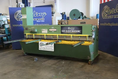 Used DI-ACRO 10FTX1/8IN Power Squaring Shears (Gauge) California US | Sterling Machinery Exchange #1467182