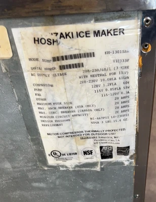 USED Hoshizaki KM-1301SAH