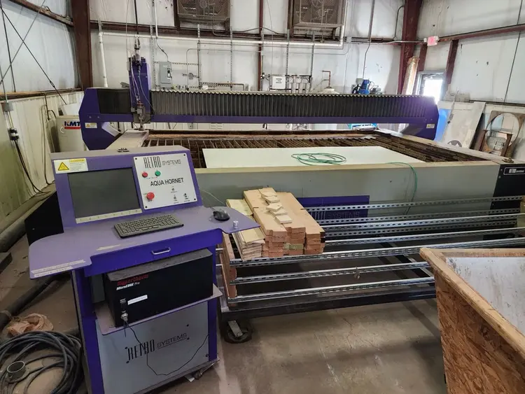 Used 2011 RETRO SYSTEMS AQUA HORNET 6'X12' Waterjet Cutters Illinois US | Revelation Machinery #404111