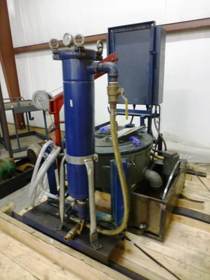 Lavin 20-1160V (20 x 9) solid basket centrifuge, 316SS.
