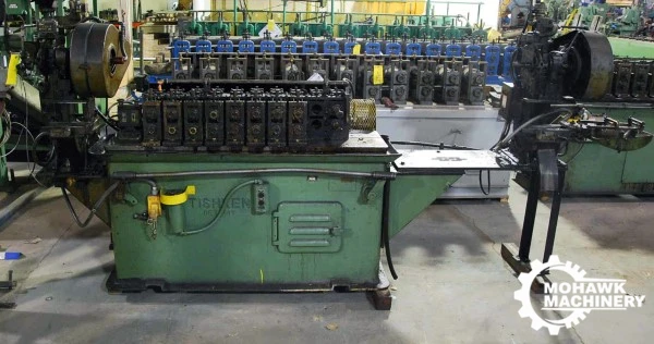 10-STAND TISHKEN “10-4-1-1” ROLL FORMER w/5 TON PRESS - 5 TON CUT-OFF - 1” DIAMETER SPINDLES