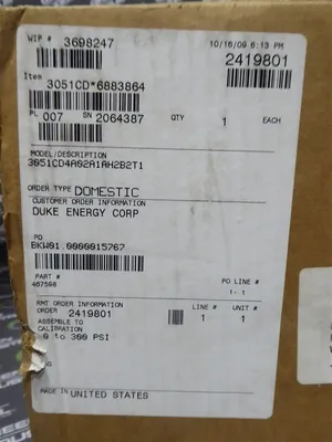 Rosemount Emerson 3051CD4A02A1AH2B2T1 Pressure Transmitter Flowmeter 467598 New NIB