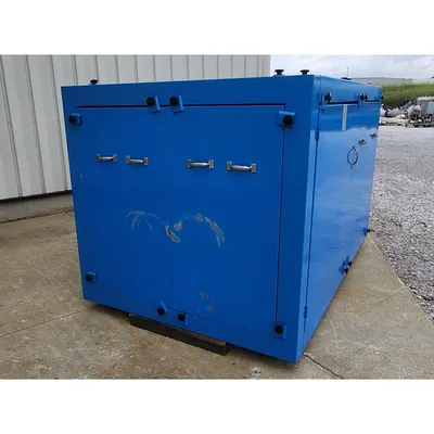 Used 75HP Alusuisse Alesa Pressure Blower w/ Inlet Filter and Acoustic Enclosure