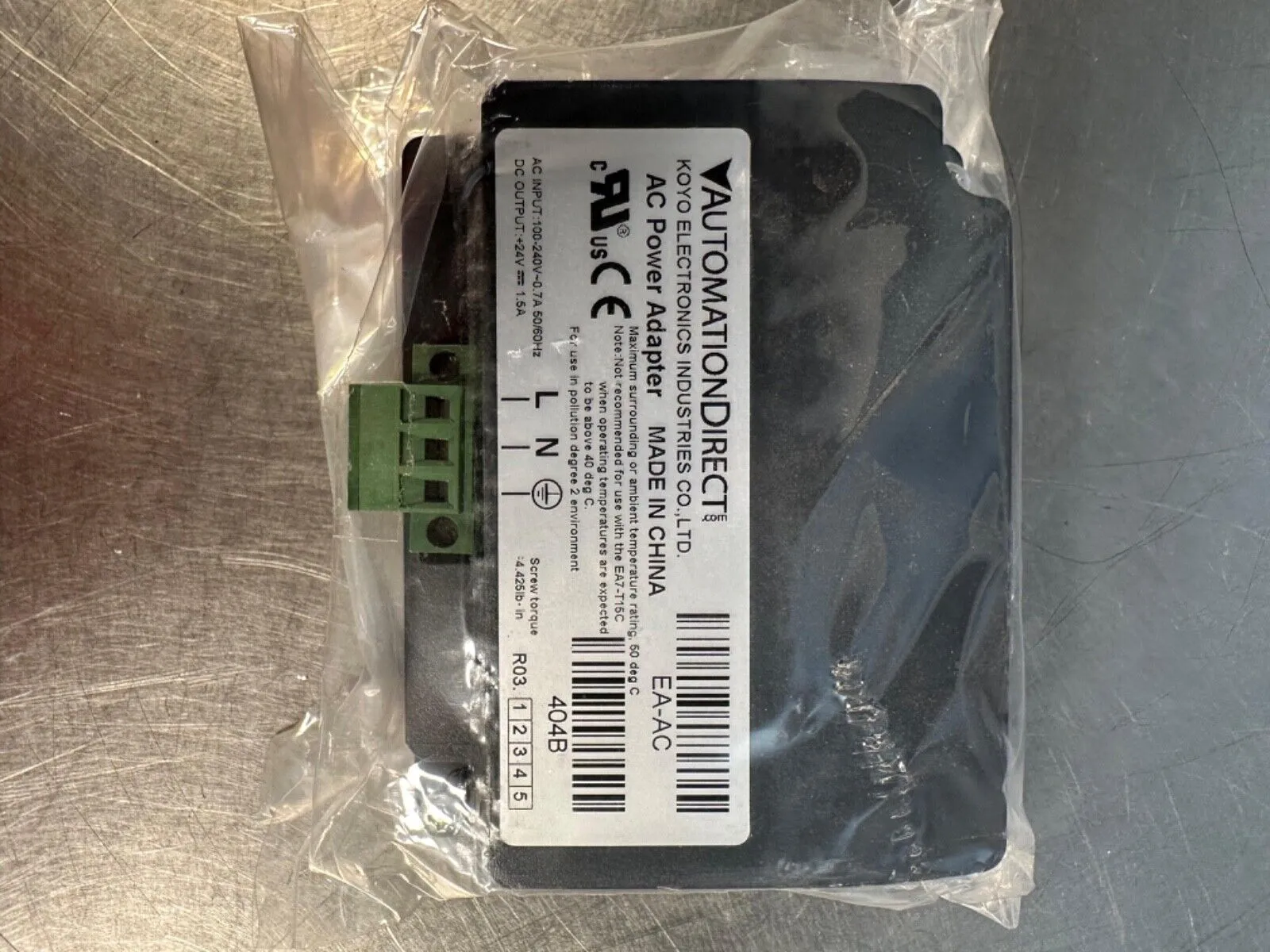 Automation Direct EA-AC / EAAC - 404B Power Adapter (3E-8)
