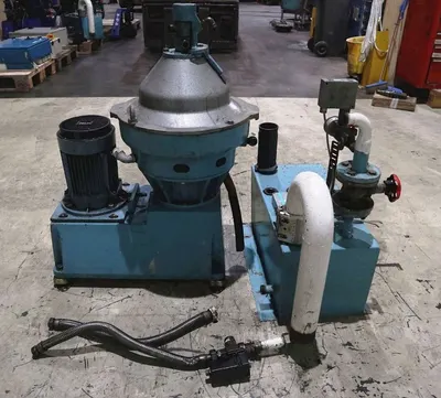 Alfa-Laval MMPX 304 SGP-11 oil purifier skid, 316SS.