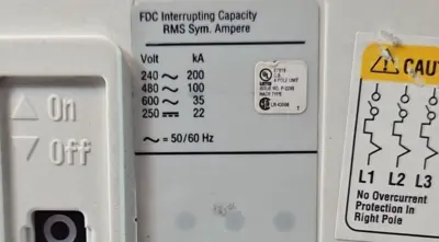 Eaton Cutler-Hammer FDC4030L 4pole 30amp Circuit Breaker loc4D6