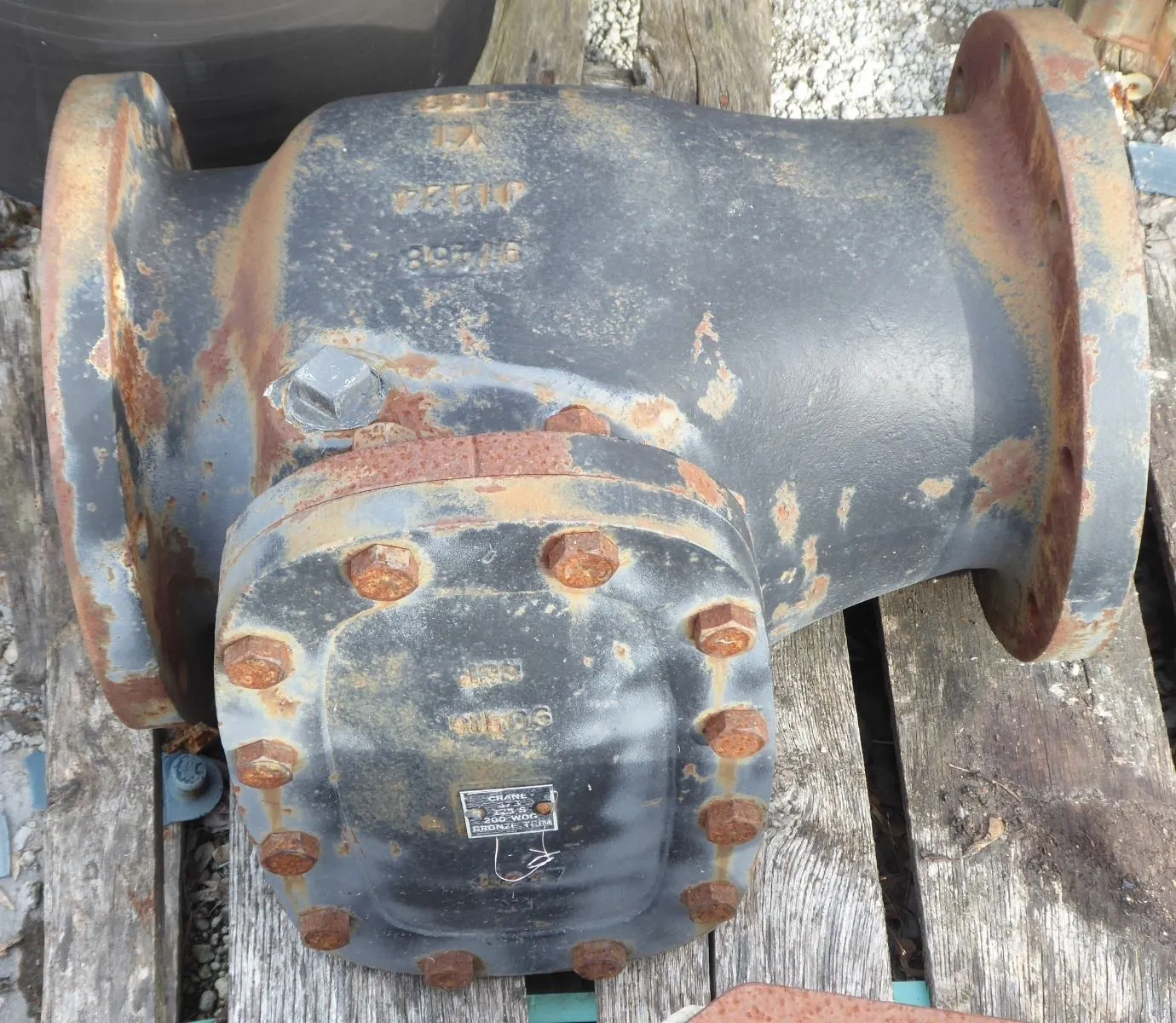 8" Crane 373-8 Cast Iron Flanged Swing Check Valve 200 PSI WOG Used