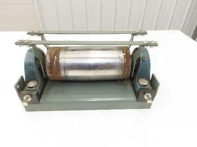 Hytrol 4"x 9" Crowned Tail Pulley for 18" Conveyor 15"BF 8" Belt Under Roller