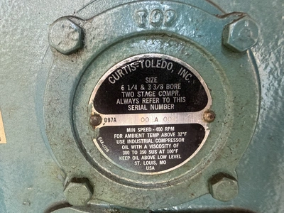 Used AIR SUPPLY CV97A11A352A Lubricated Reciprocating Air Compressors Michigan US | Miedema Asset Management Group #1390027