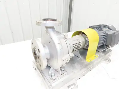 Lezq Siemens 40-25-160 Centrifugal Pump 167L/Min 3Hp 480V 3PH 90L Metric Flanged
