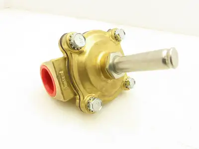 ASCO 2-Position, Normally Closed 1" Solenoid Valve Female 0.625"dia 2" Shaft