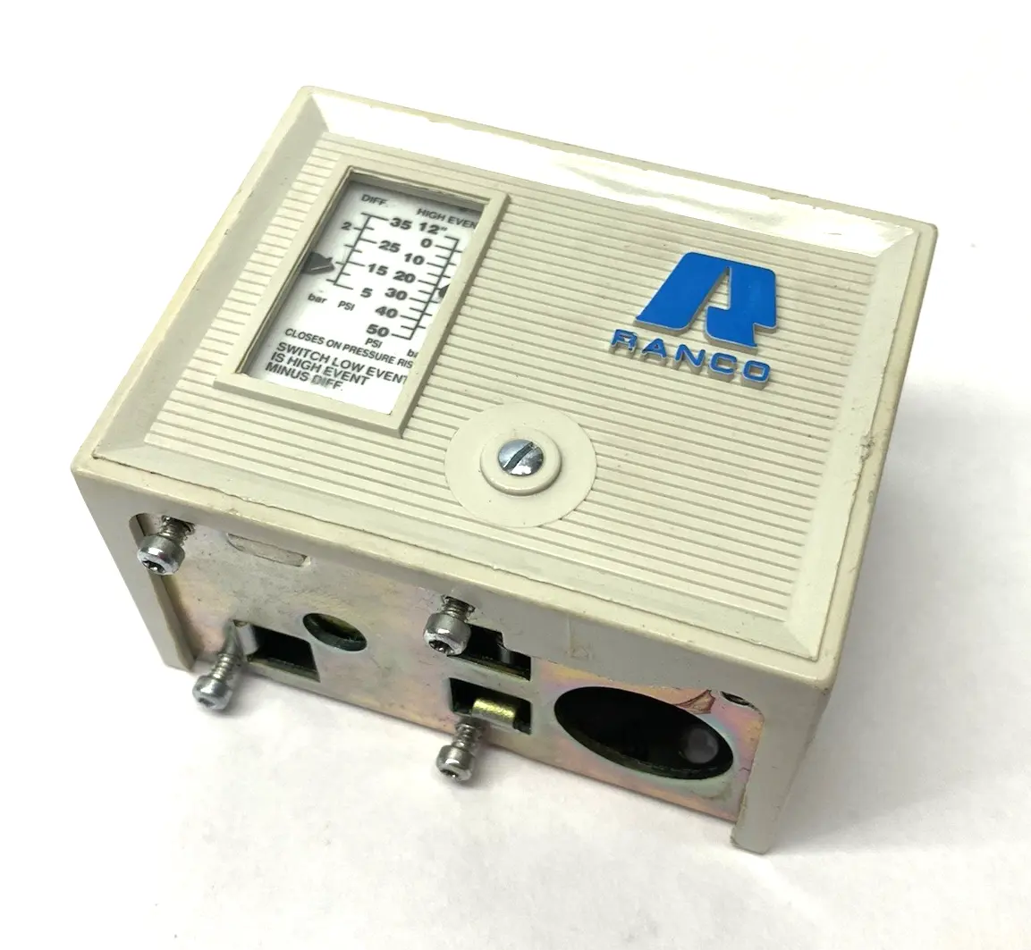 USED RANCO PRESSURE CONTROL UNIT, OPENS LOW MISSING COPPER CAPILLARY COIL