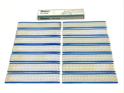 New | in-Stock Panduit Pan-Code Wire Marker Cards BOX OF 14 CARDS Cable & Wire Michigan US | Maverick Industrial Sales #1392519