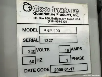 Used GOODNATURE PNP-900 Pasteurizers Illinois US | Aaron Equipment #1324596