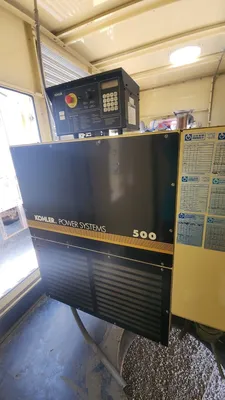 2007 500KW Kohler 500REOZVB Enclosed Generator w Base Tank 480V Volvo 350 Hours Serviced & Tested
