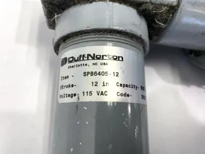 USED DUFF-NORTON LINEAR ACTUATOR 500LB 12" STROKE 115V