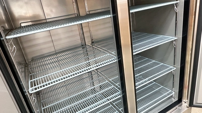 171-0185 2-Door Reach In Self Contained Stainless Steel Cooler