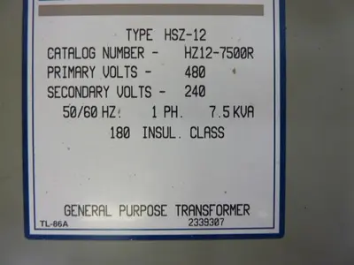 USED EGS HZ12-7500R