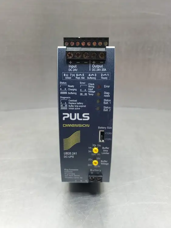 Used PULS UB20.241 20A DC-UPS Control Unit, 24VDC, 28A Power Supply Uninterruptible Power Supplies South Carolina US | Palmetto Automation #1507452