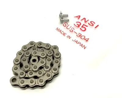 USED HHK STAINLEES STEEL CHAIN LINK W/ LOCK KEY 1'