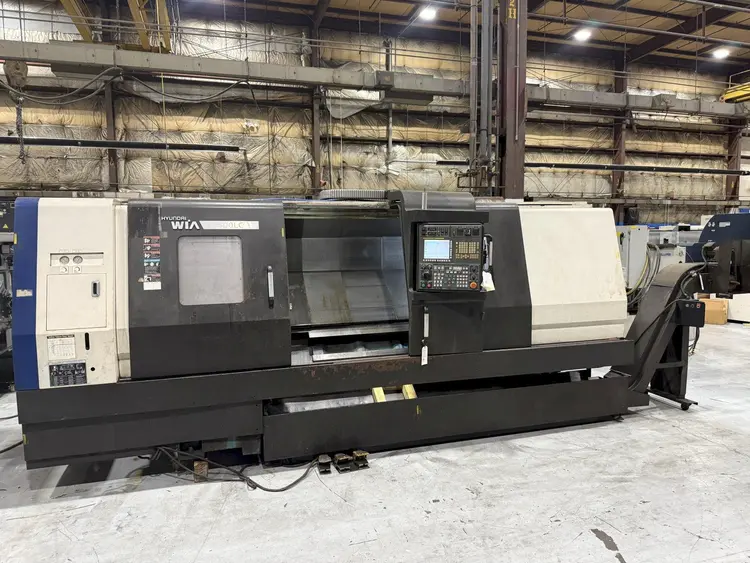 Used 2012 HYUNDAI WIA L400LC CNC Lathes Michigan US | Tramar Industries #419473
