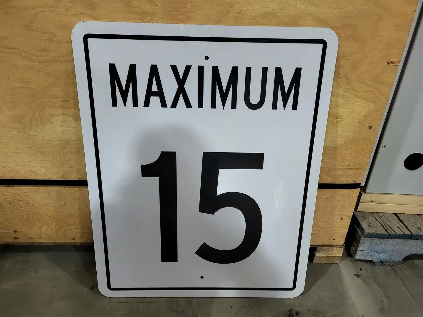 Maximum 15 Speed Limit Road Sign 24" x 30"