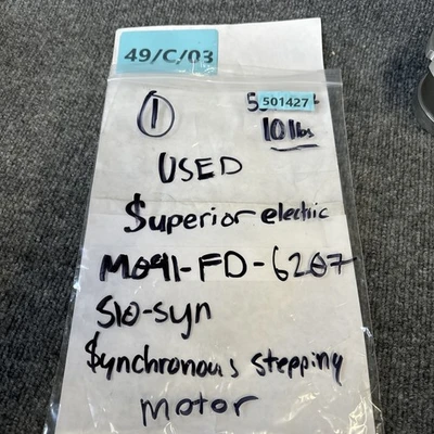 Used Superior Electric M091-FD-6207 D.C. Motors California US | Davliegogo LLC #1706032