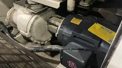 100 HP GARDNER DENVER EBPQMB ROTARY SCREW/SLIDING VANE AIR COMPRESSOR