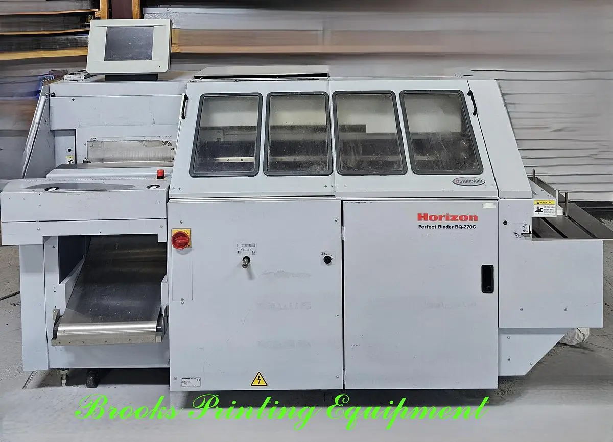 Used 2009 HORIZON BQ-270C Perfect Binders North Carolina US | BROOKS PRINTING EQUIPMENT #1455961