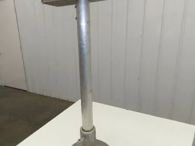 12.5" Tabletop Conveyor Aluminum Pedestal Round Pipe Leg Stand 27"-31"H Set of 2