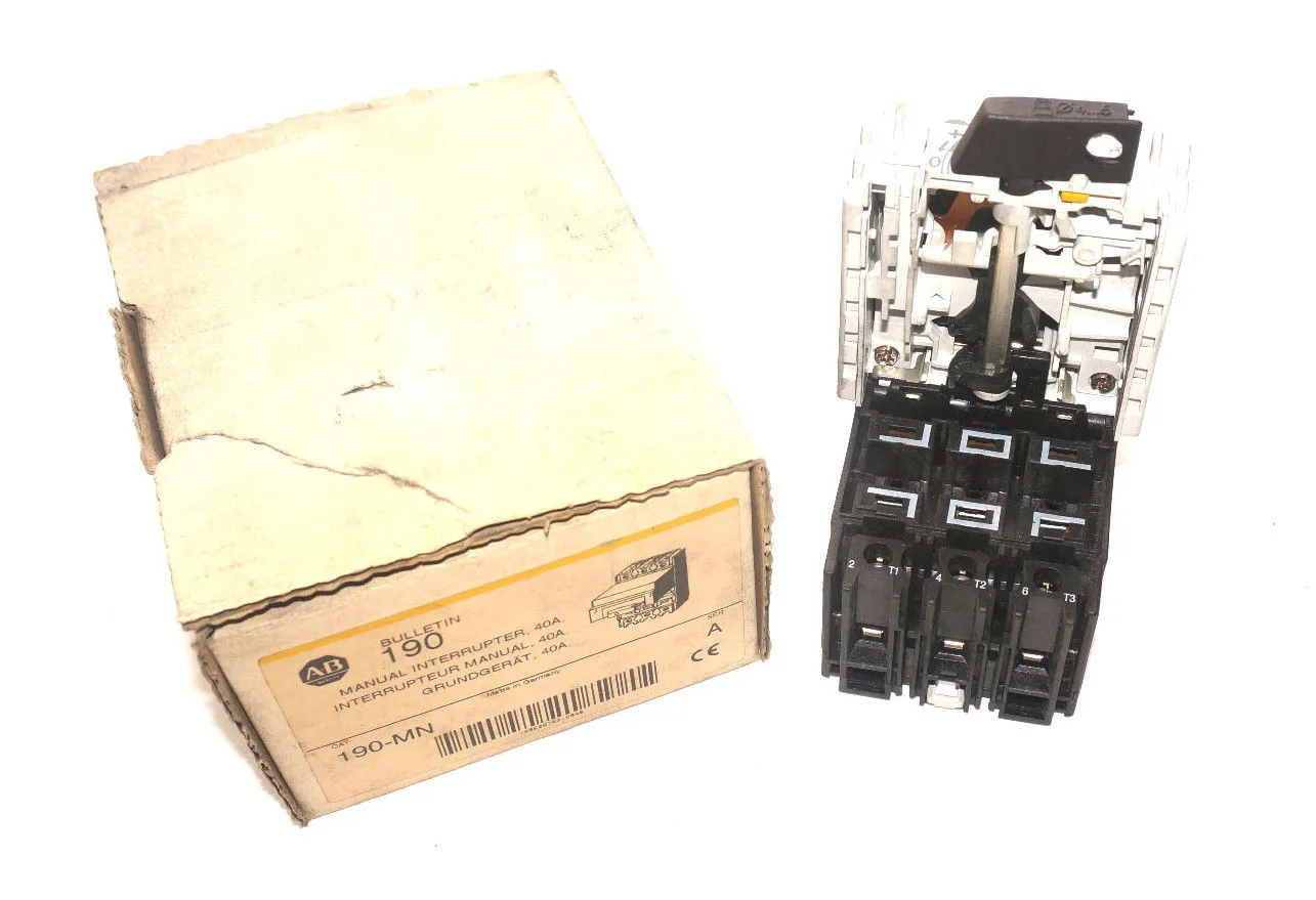 NEW ALLEN BRADLEY 190-MN MANUAL INTERRUPTER 190MN
