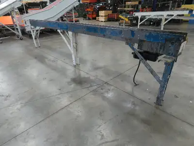 New London Engineering 7.5"x 20' PlastiTrak Plastic Chain Bottle Conveyor 460V