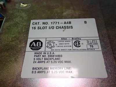Used ALLENBRADLEY 1771A4B PLC Chassis Ohio US | HGR 24 #1095191