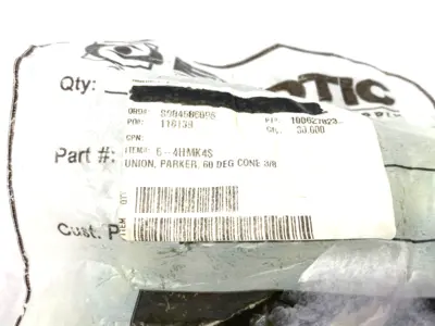 NEW PARKER MALE UNION PIPE FITTING BSPP 3/8"- 19 TO 1/4"- 19
