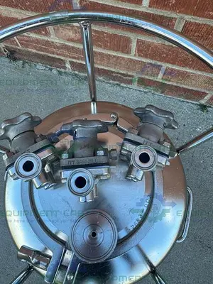 USED ALLOY PRODUCTS 10 LITER STAINLESS STEEL PROCESS / PRESSURE VESSEL 40 PSI