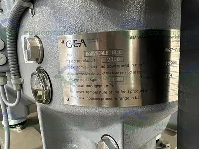 USED GEA WESTFALIA SEPARATOR EASYSCALE 10 UNIT W/ GEA EASYSCALE 10.C, CONTROLLER