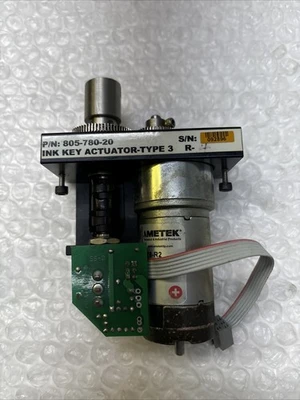 ** Preowned Ink Key Actuator P/N 805-780-20 For Web Printing Controls Overload#