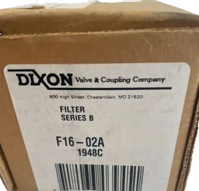 NEW DIXON F16-02A AIRLINE FILTER SER. B F1602A