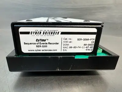 Cyber Sciences SER-3200-PTP Time Sequence of Events Recorder (5.4.5)