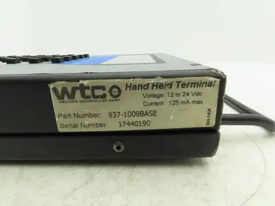 Welding Technology WTC 937-1009 DEP 105s Data Entry Panel Programming Terminal