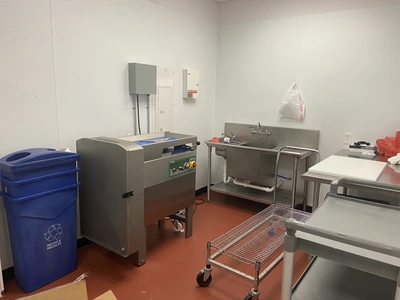 MHS Model 2000-112 Series Industrial Meat Dicer with Take away conveyor and optional bin lifter