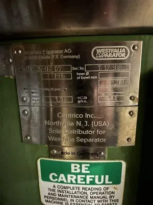 WESTFALIA SC35-06-177 Centrifuge Podbielniak (liquid–liquid) | Perry Equipment (20)
