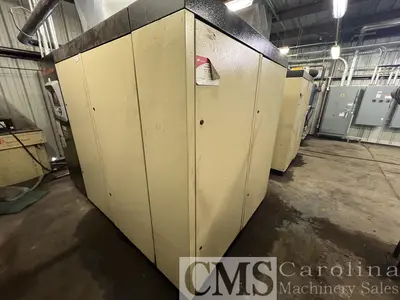 USED QUINCY AND INGERSOLL RAND AIR COMPRESSOR ROOM WITH DRYERS