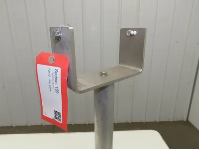 7" Tabletop Conveyor Aluminum Pedestal Round Pipe Leg Stand 24"-28"H Set of 2